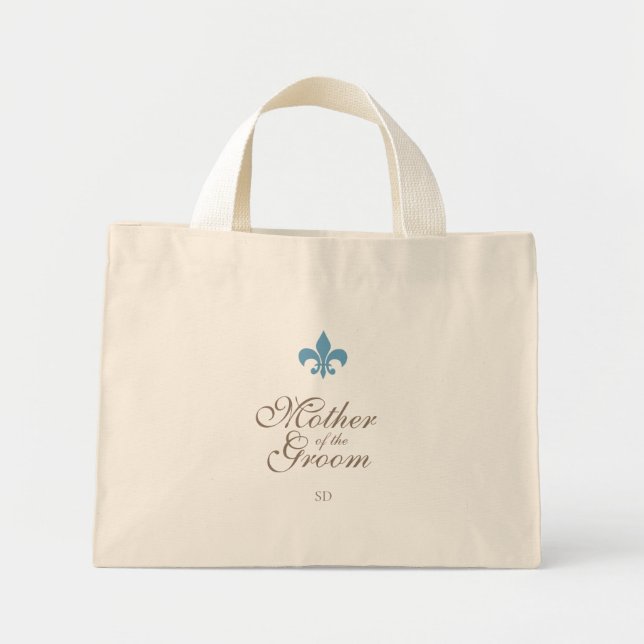 Mini Tote Bag Fleur bleue de Lis Mère de la chambre initiale (Devant)