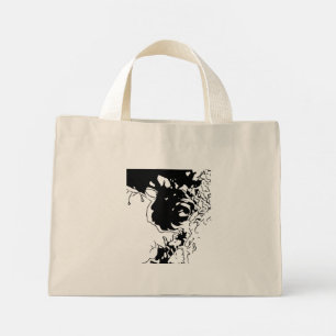 Mini Tote Bag Fleur Doodle