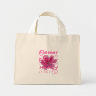 Mini Tote Bag Fleurs - un design floral simple mais élégant