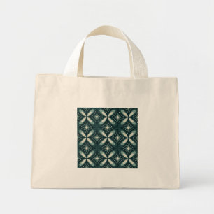 Mini Tote Bag formes vertes rétro