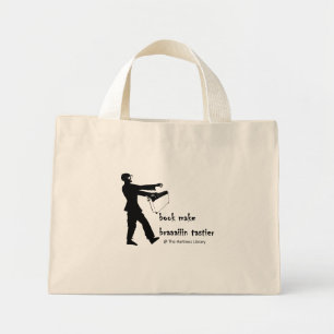 Mini Tote Bag fourre-tout de la bibliothèque zombie