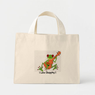 Mini Tote Bag grenouille, j'adore faire du shopping !