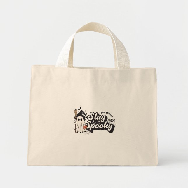 Mini Tote Bag Halloween, un temps de terreur (Devant)