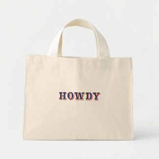 Mini Tote Bag Howdy