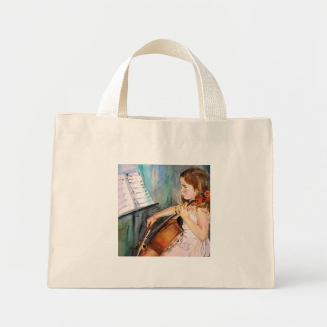 Mini Tote Bag J'entends une symphonie (Devant)
