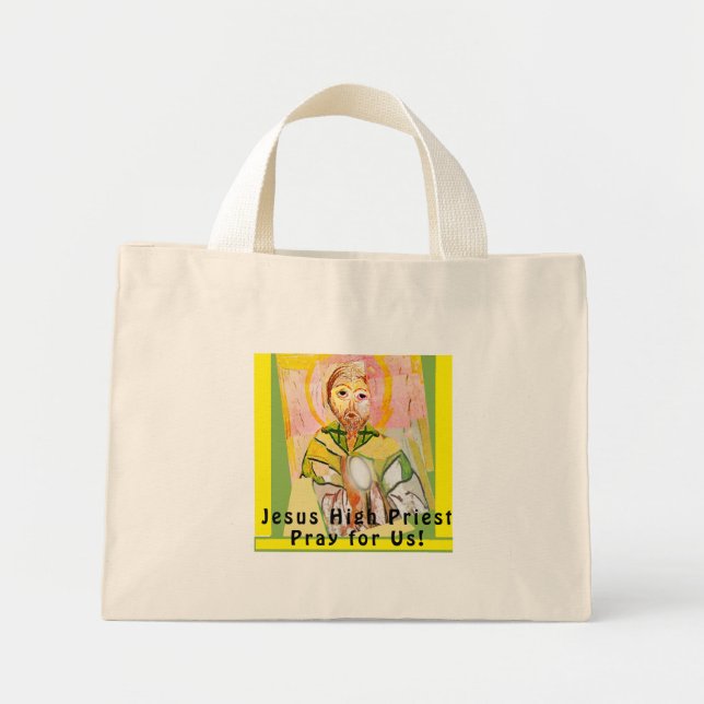 Mini Tote Bag Jésus-Christ le souverain sacrificateur (Devant)