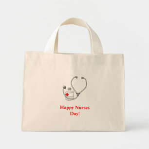 Mini Tote Bag Joyeuse journée des infirmières!-bag