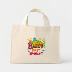 Mini Tote Bag Joyful First Birthday T-shirts et cadeaux