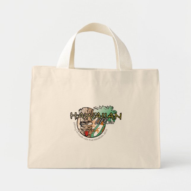 Mini Tote Bag La vie hawaïenne (Devant)