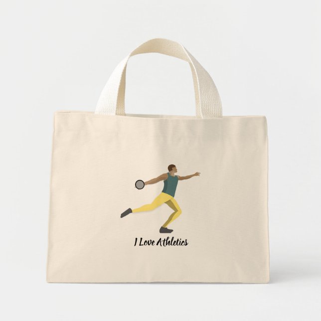 Mini Tote Bag Lancement de Discus (Devant)