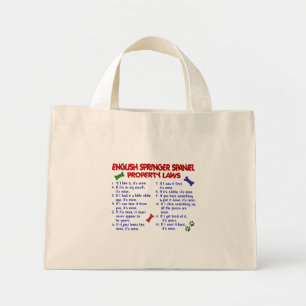 Mini Tote Bag LANGLAIS SPRINGER SPANIEL Lois sur la propriété 