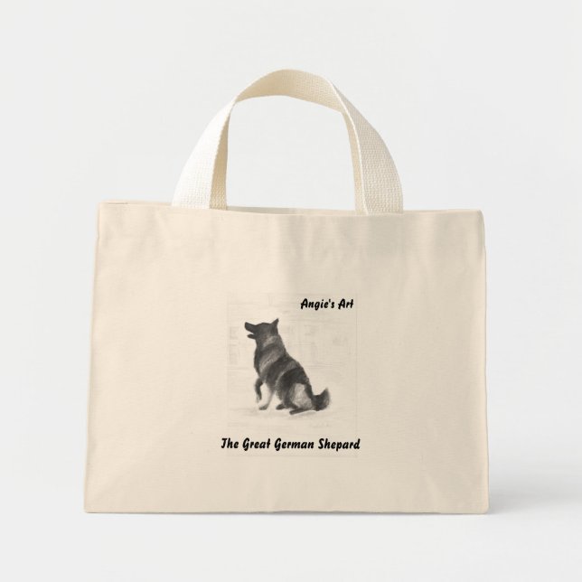 Mini Tote Bag L'Art allemand Shepard d'Angie (Devant)