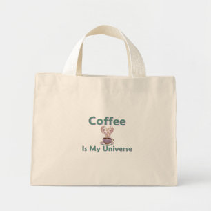 Mini Tote Bag Le café est mon univers