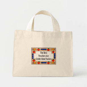 Mini Tote Bag Les meilleurs enseignants sont des enseignants cat