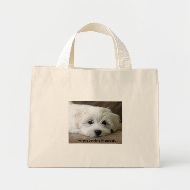 Mini Tote Bag Les yeux de Chien (Devant)