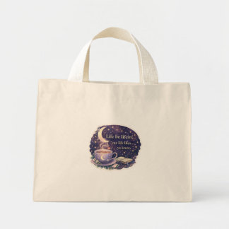 Mini Tote Bag Life Be Lifein’ –  Quote + Pigeonne Logo - V1 -