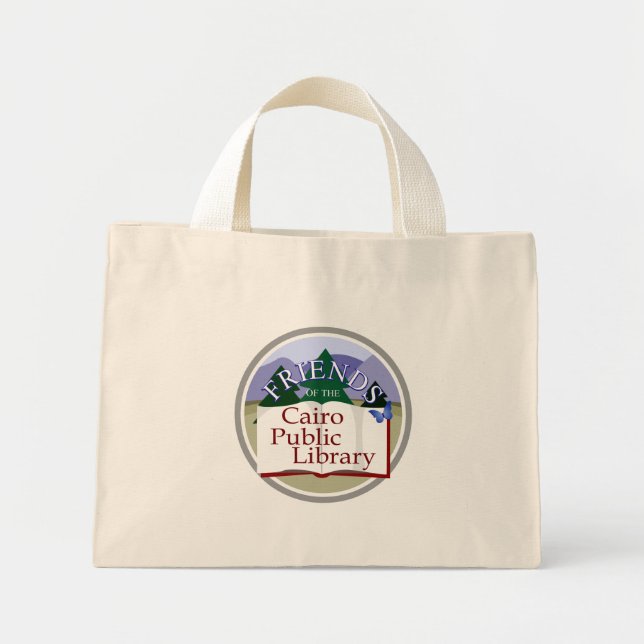 Mini Tote Bag Logo des amis du Caire (Devant)