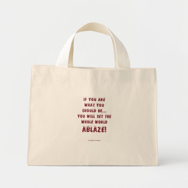 Mini Tote Bag Mettez le monde en ébullition ! (Devant)
