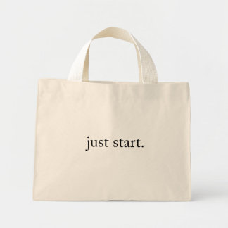 Mini Tote Bag Minimalist Inspirational Quote