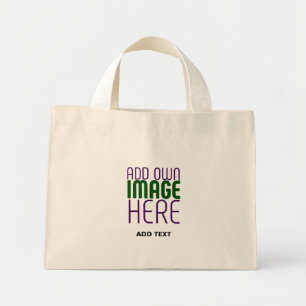 MINI TOTE BAG MODÈLE DE TEXTE D'IMAGE NATURELLE SIMPLE ET MODERN