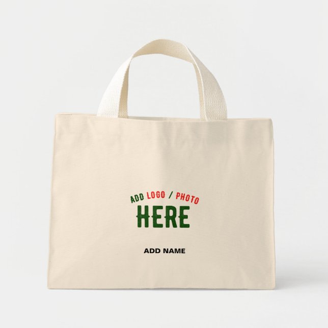 MINI TOTE BAG MODERNE ET MODERNE PERSONNALISABLE BROWN VÉRIFIÉ (Devant)