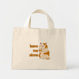 Mini Tote Bag Moody Grosse cat me laisse tranquille