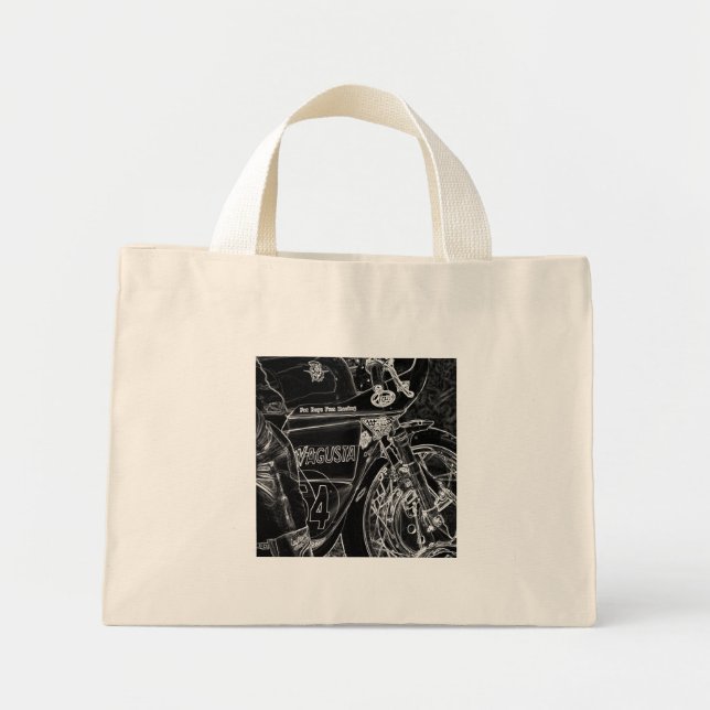 Mini Tote Bag Motorcycle 1 tcna (Devant)