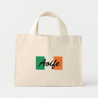 Mini Tote Bag Nom personnalisé tcnt drapeau irlandais