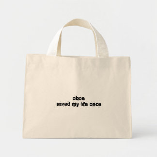 Mini Tote Bag Oboe m'a sauvé la vie une fois