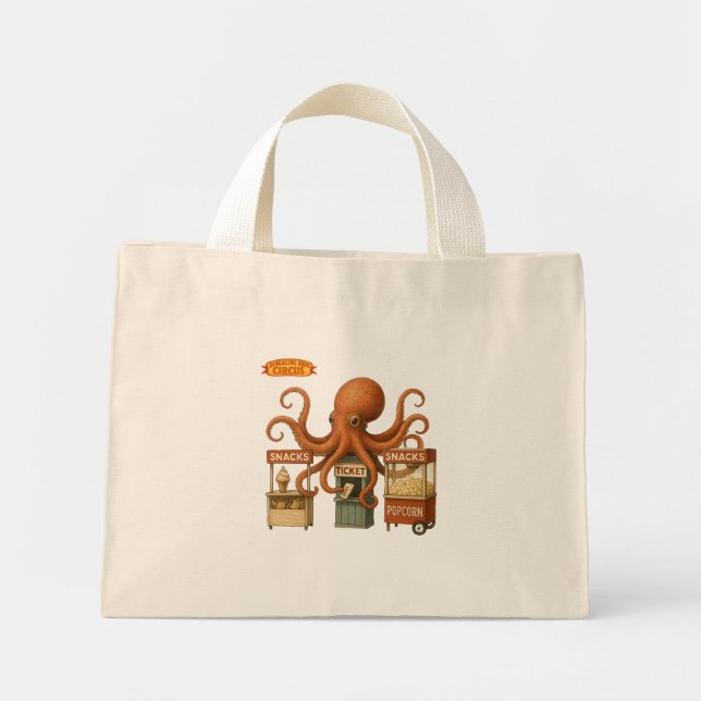 Mini Tote Bag Otto’s circus snack shack (Devant)