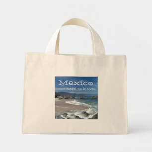 Mini Tote Bag Pacifique hypnotique; Souvenir du Mexique