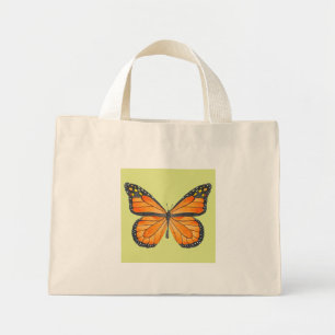 Mini Tote Bag Papillons sur une petite Fourre-tout