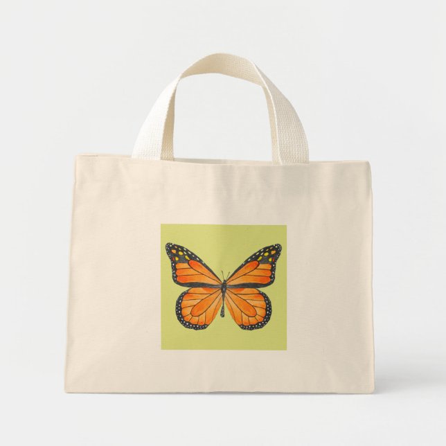 Mini Tote Bag Papillons sur une petite Fourre-tout (Devant)