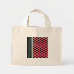 Mini Tote Bag Pastèque palestinienne Hatta Keffiyeh Kufiya Folk