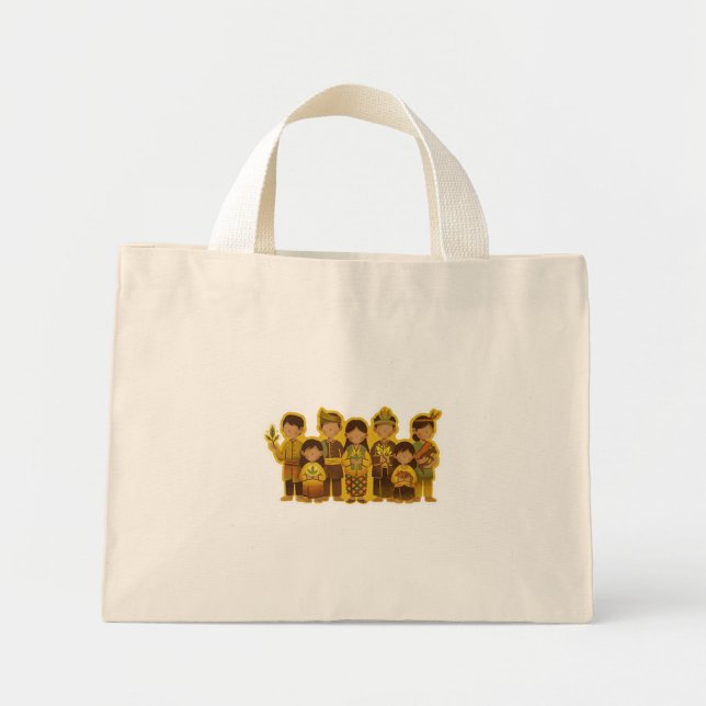 Mini Tote Bag Peuple Bunian/Sebabah (Devant)