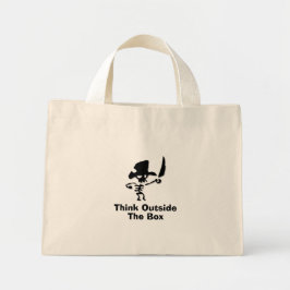Mini Tote Bag Pirate Pense Dehors De La Boîte