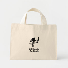 Mini Tote Bag Pirate Toutes Les Mains Sur Le Pont