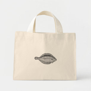 Mini Tote Bag Poisson Vintage Pole Flet Poisson Modèle personna