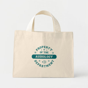 Mini Tote Bag Propriété du Département d'audiologie