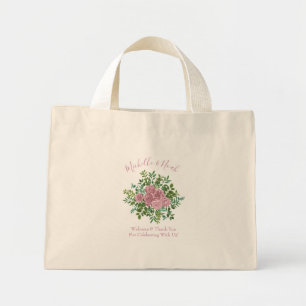 Mini Tote Bag Roses roses Jardin Printemps Mariage
