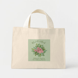 Mini Tote Bag Roses roses Jardin Printemps Mariage