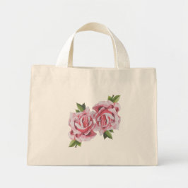 Mini Tote Bag Roses sculpturaux sur une minuscule Fourre-tout