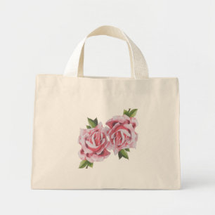 Mini Tote Bag Roses sculpturaux sur une minuscule Fourre-tout
