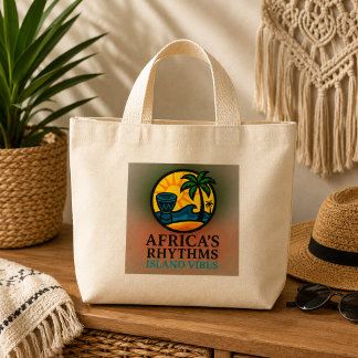 Mini Tote Bag Rythmes Tribaux de Danse Africaine Moderne