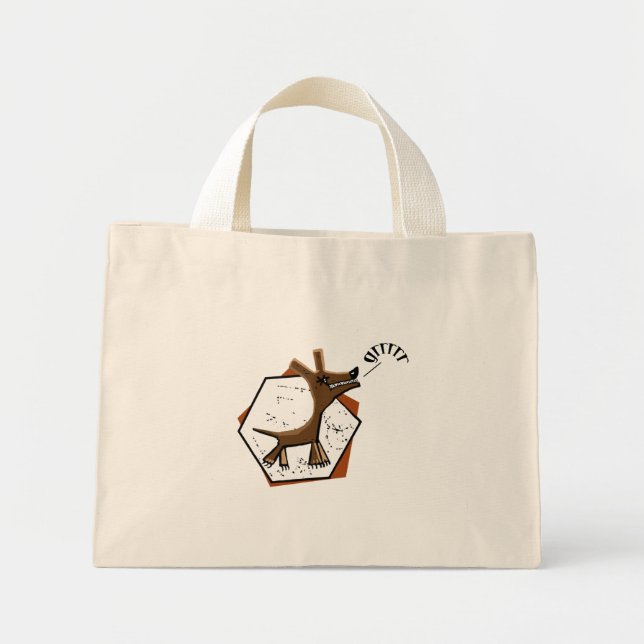Mini Tote Bag Sacoche pour chiens (Devant)