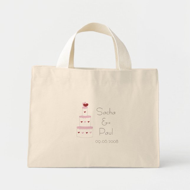 Mini Tote Bag Sacs-cadeaux Mariage (Devant)