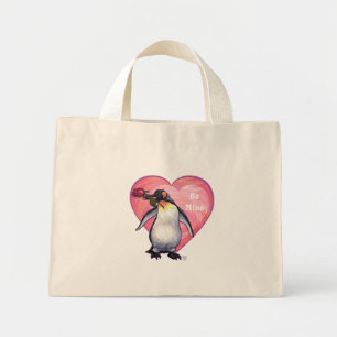Mini Tote Bag Saint-Valentin Penguin