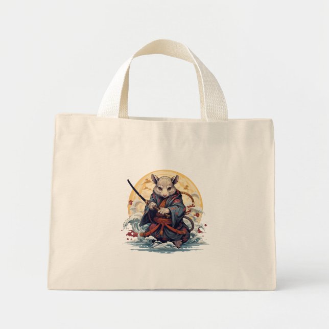Mini Tote Bag Samurai Rat Women's  Tote Bags (Devant)