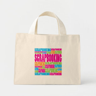 Mini Tote Bag Scrapbooking coloré