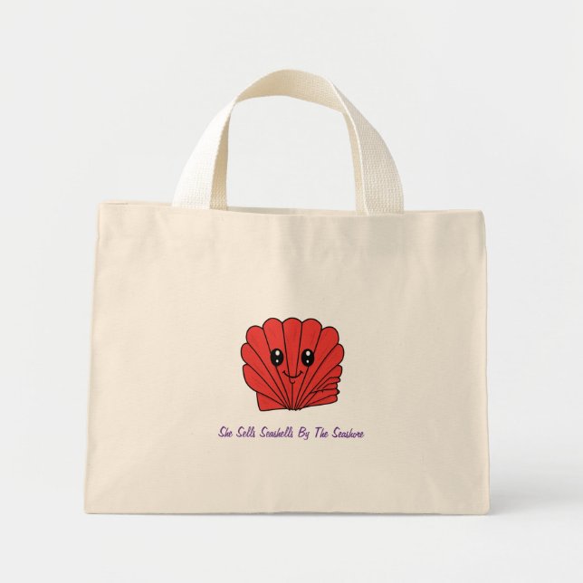 Mini Tote Bag Seashell (Devant)